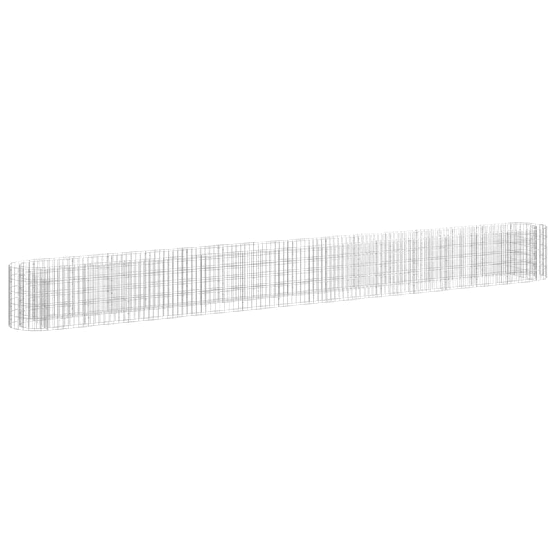 vidaXL horganyzott vas gabion magaságyás 540 x 50 x 50 cm