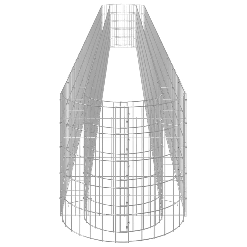 vidaXL horganyzott vas gabion magaságyás 540 x 50 x 50 cm
