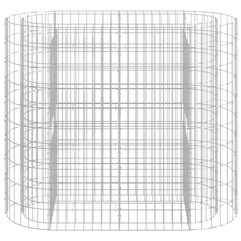 vidaXL horganyzott vas gabion magaságyás 120x50x100 cm