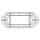 vidaXL horganyzott vas gabion magaságyás 120x50x100 cm