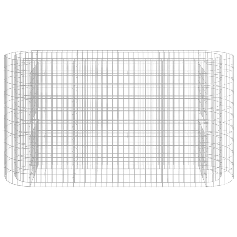 vidaXL horganyzott vas gabion magaságyás 190x50x100 cm