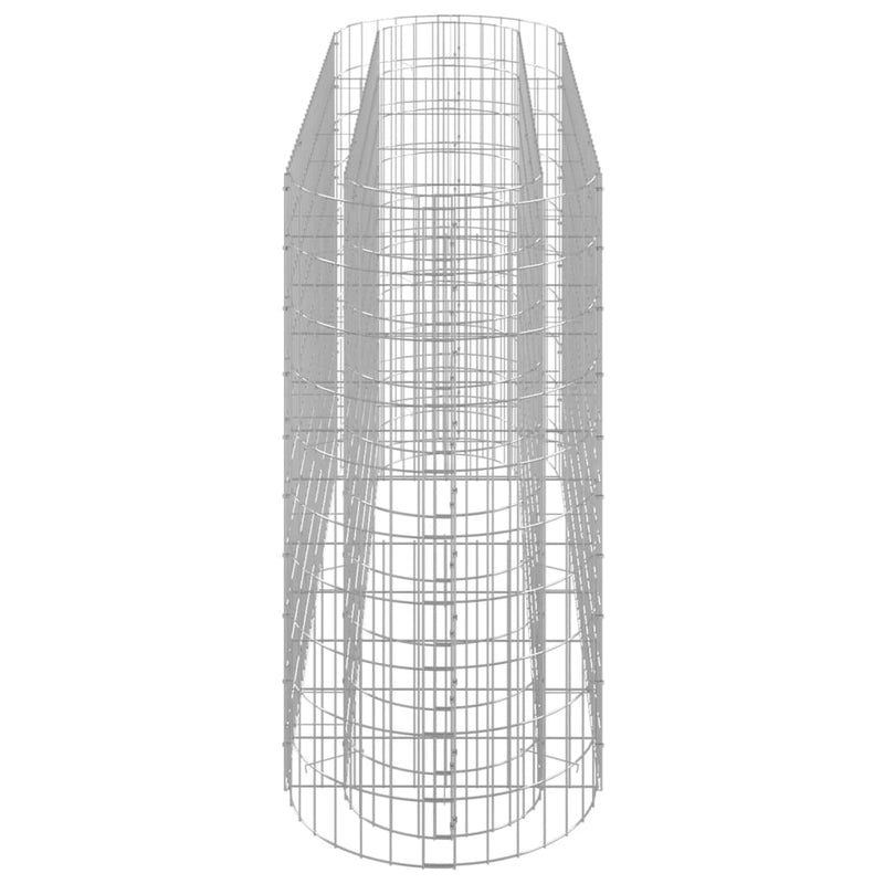 vidaXL horganyzott vas gabion magaságyás 190x50x100 cm