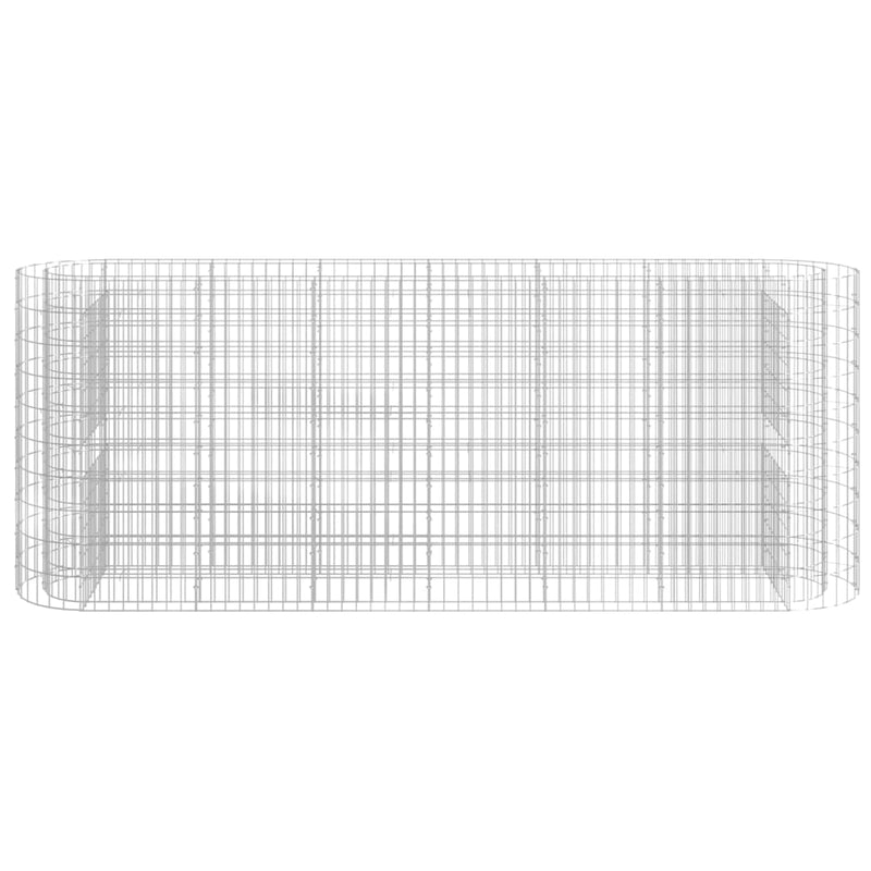 vidaXL horganyzott vas gabion magaságyás 260x50x100 cm
