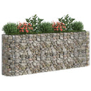 vidaXL horganyzott vas gabion magaságyás 260x50x100 cm
