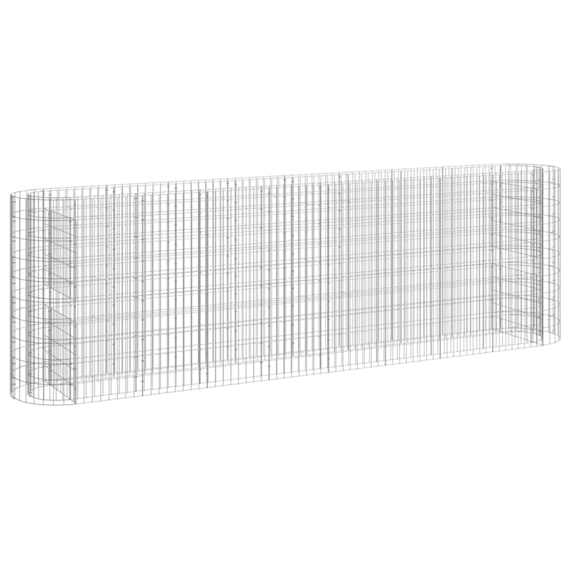 vidaXL horganyzott vas gabion magaságyás 330x50x100 cm