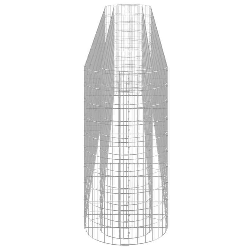 vidaXL horganyzott vas gabion magaságyás 400x50x100 cm