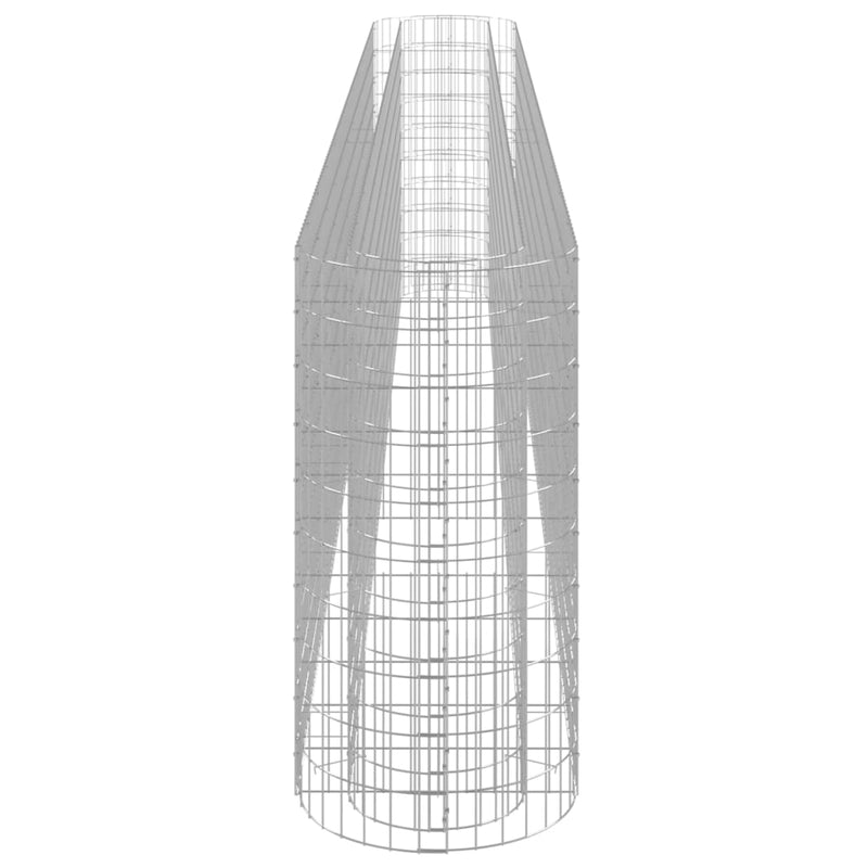 vidaXL horganyzott vas gabion magaságyás 470x50x100 cm