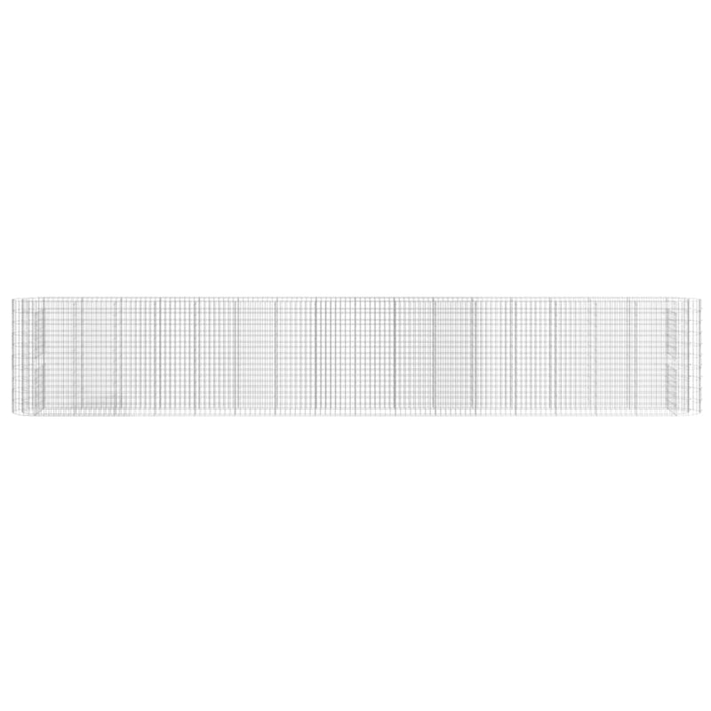 vidaXL horganyzott vas gabion magaságyás 610x50x100 cm