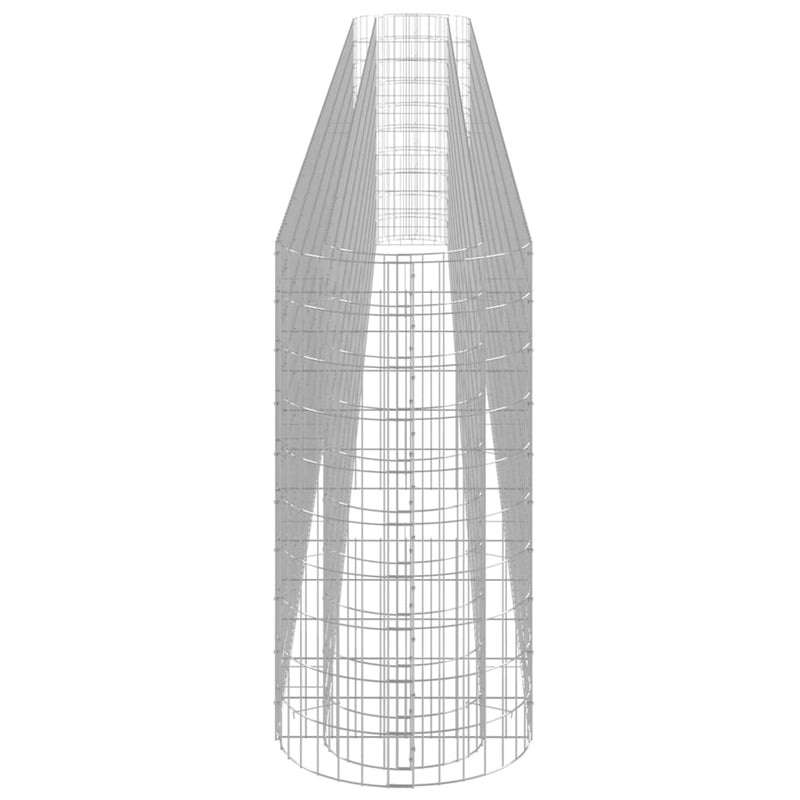 vidaXL horganyzott vas gabion magaságyás 610x50x100 cm