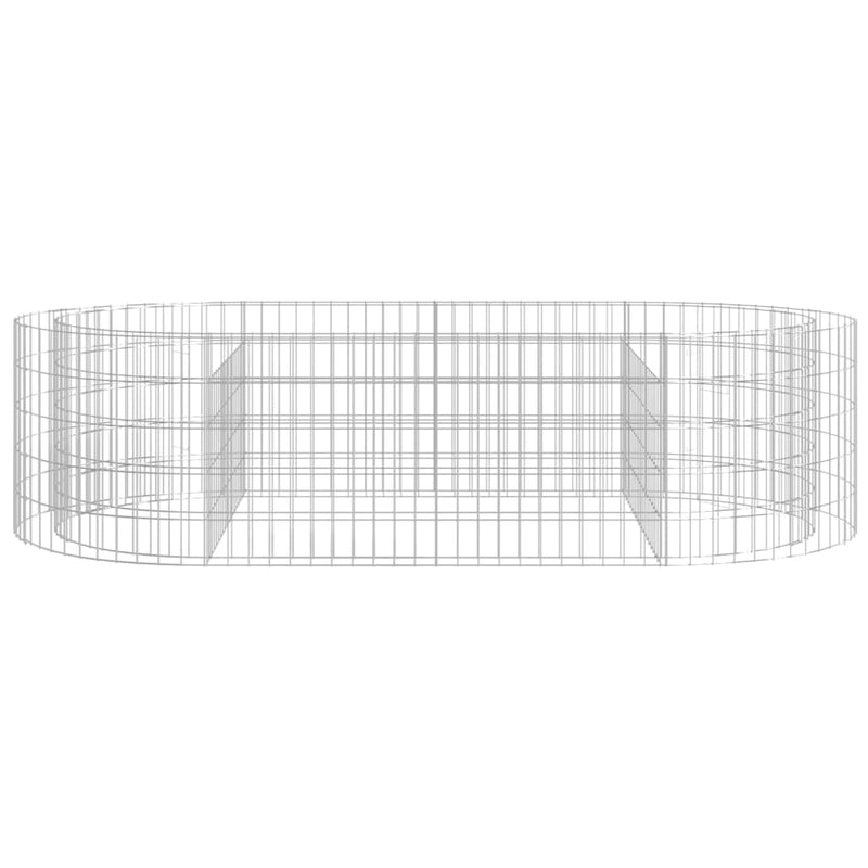 vidaXL horganyzott vas gabion magaságyás 200x100x50 cm
