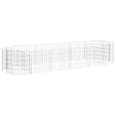 vidaXL horganyzott vas gabion magaságyás 300x100x50 cm