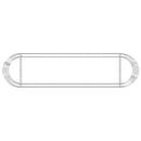 vidaXL horganyzott vas gabion magaságyás 400x100x50 cm