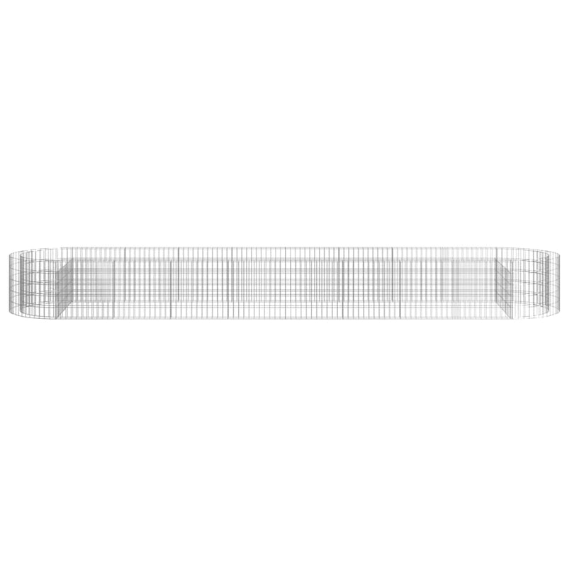 vidaXL horganyzott vas gabion magaságyás 500x100x50 cm