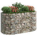 vidaXL horganyzott vas gabion magaságyás 200x100x100 cm