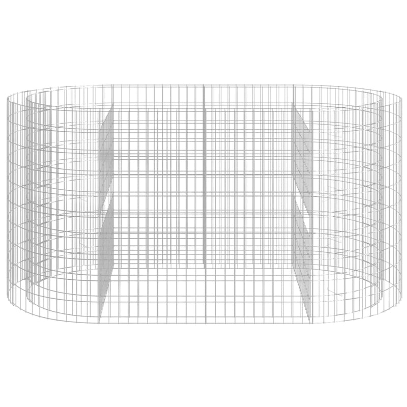 vidaXL horganyzott vas gabion magaságyás 200x100x100 cm