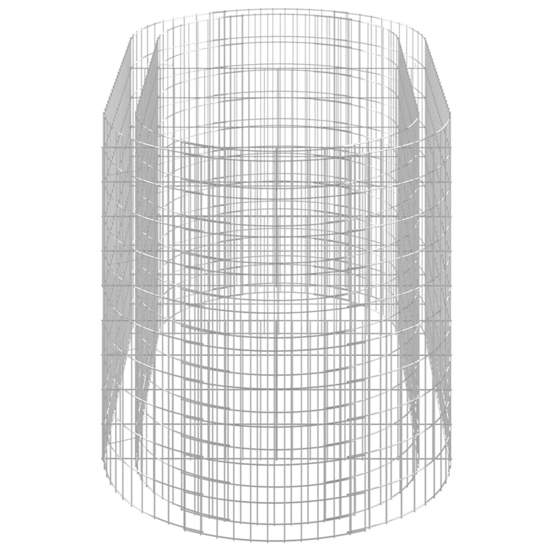 vidaXL horganyzott vas gabion magaságyás 200x100x100 cm