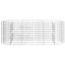vidaXL horganyzott vas gabion magaságyás 300x100x100 cm