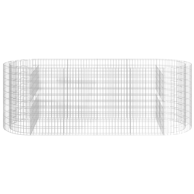vidaXL horganyzott vas gabion magaságyás 300x100x100 cm
