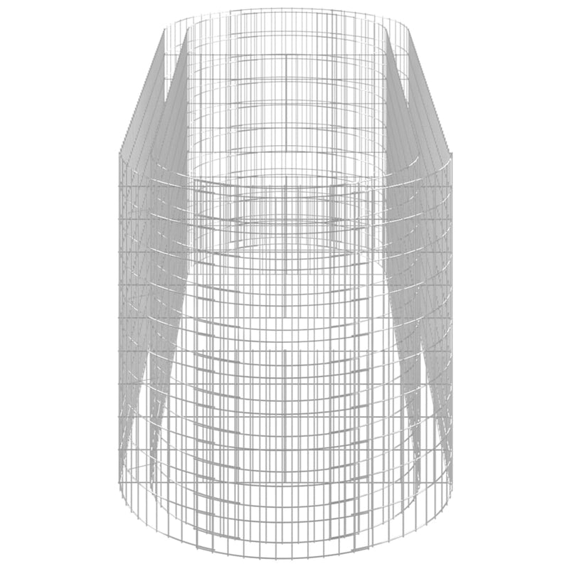 vidaXL horganyzott vas gabion magaságyás 300x100x100 cm