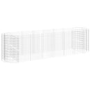 vidaXL horganyzott vas gabion magaságyás 400x100x100 cm