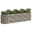 vidaXL horganyzott vas gabion magaságyás 400x100x100 cm