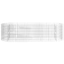 vidaXL horganyzott vas gabion magaságyás 400x100x100 cm