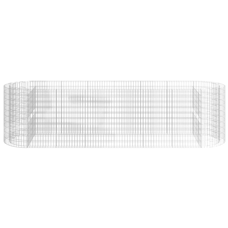 vidaXL horganyzott vas gabion magaságyás 400x100x100 cm
