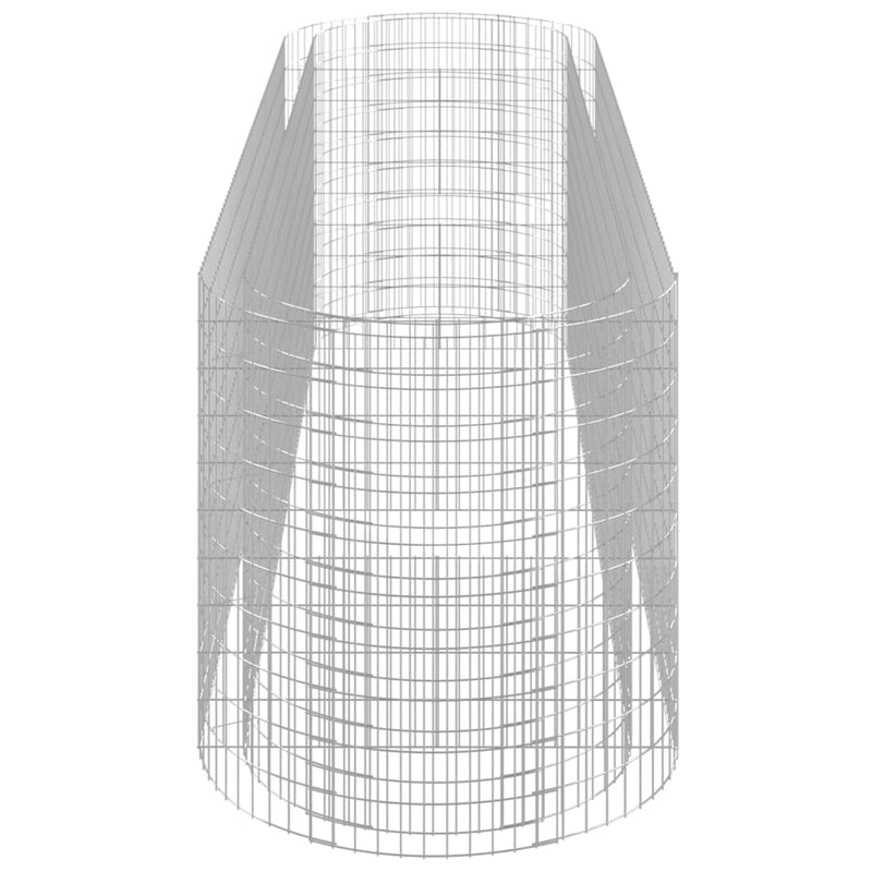 vidaXL horganyzott vas gabion magaságyás 400x100x100 cm