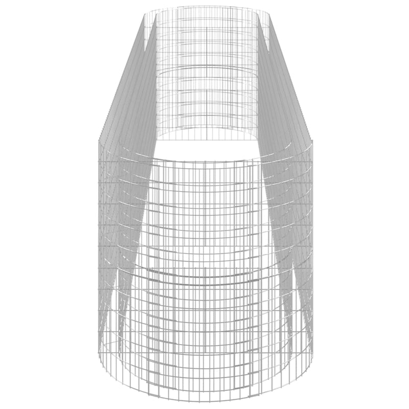 vidaXL horganyzott vas gabion magaságyás 500x100x100 cm