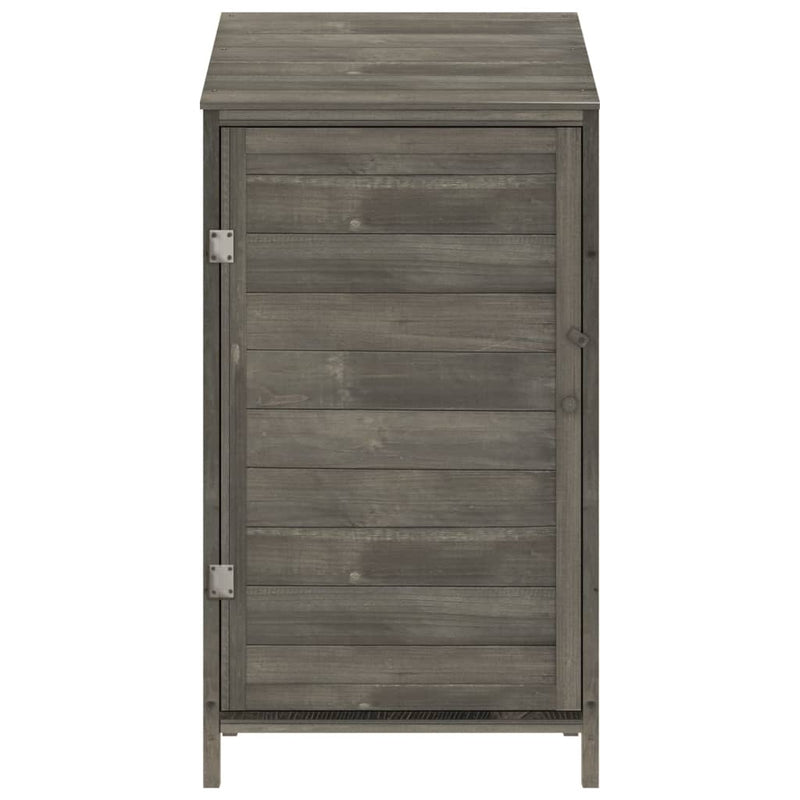 vidaXL antracitszürke tömör fenyőfa kerti fészer 55 x 52 x 112 cm