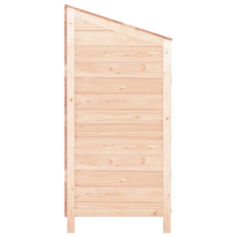 vidaXL tömör fenyőfa kerti fészer 102 x 52 x 112 cm