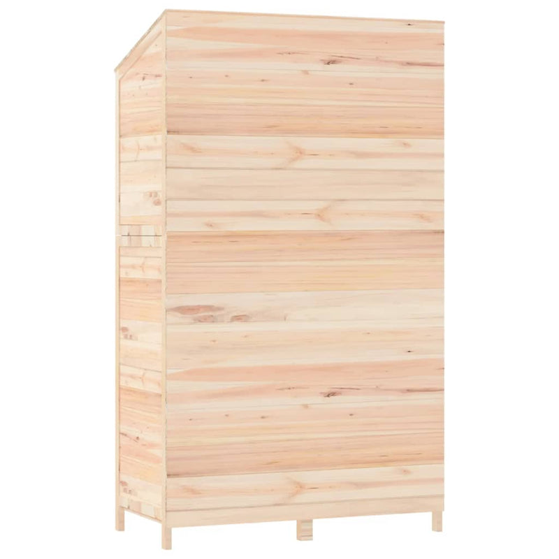 vidaXL tömör fenyőfa kerti fészer 102x52x174,5 cm