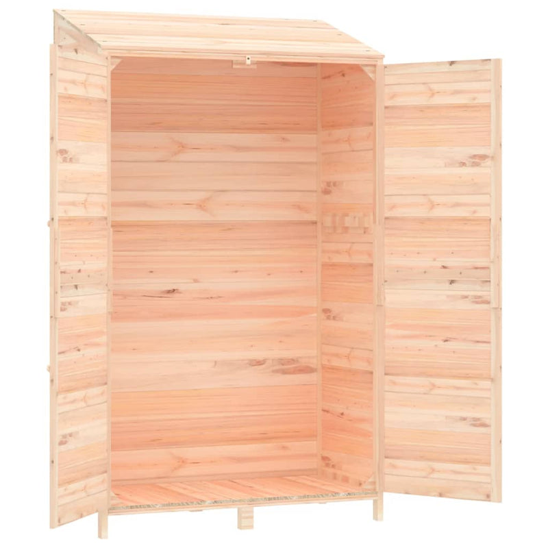 vidaXL tömör fenyőfa kerti fészer 102x52x174,5 cm