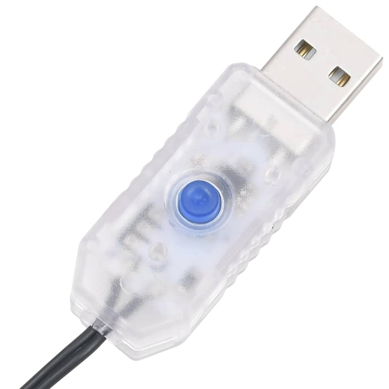 vidaXL hideg fehér fényű PVC LED-füzér 300 LED-el 30 m