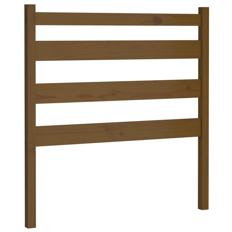 vidaXL mézbarna tömör fenyőfa ágyfejtámla 81 x 4 x 100 cm