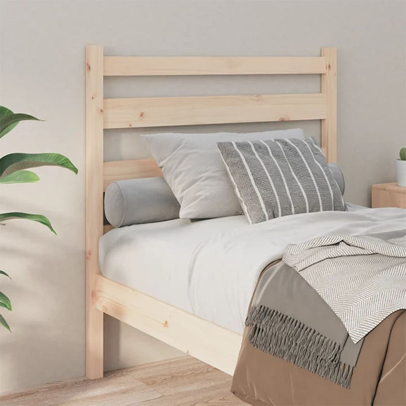 vidaXL tömör fenyőfa ágyfejtámla 106 x 4 x 100 cm