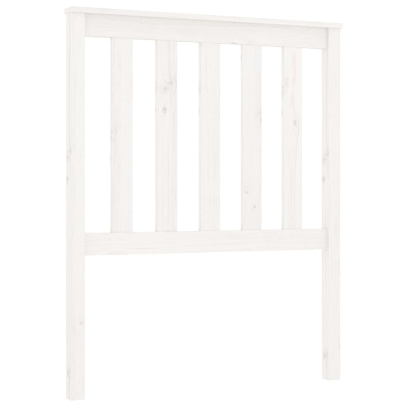vidaXL fehér tömör fenyőfa ágyfejtámla 81x6x101 cm