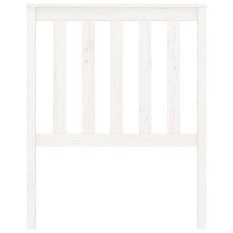 vidaXL fehér tömör fenyőfa ágyfejtámla 81x6x101 cm