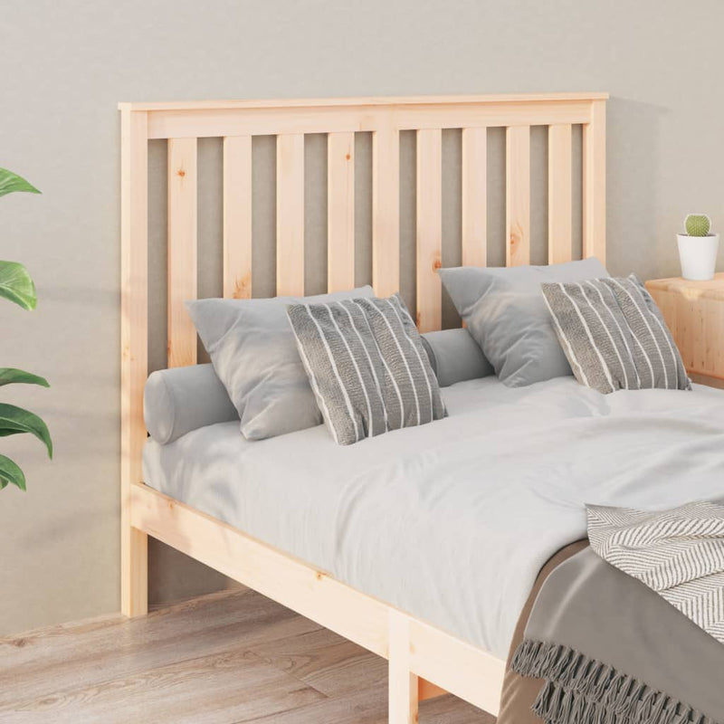 vidaXL tömör fenyőfa ágyfejtámla 141x6x101 cm