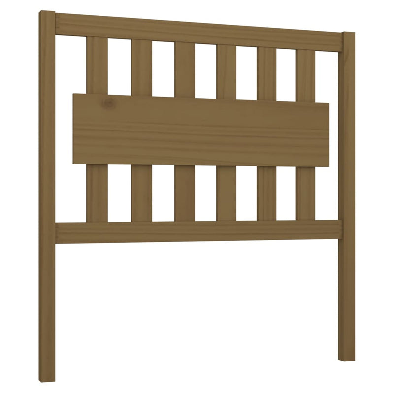 vidaXL mézbarna tömör fenyőfa ágyfejtámla 95,5x4x100 cm