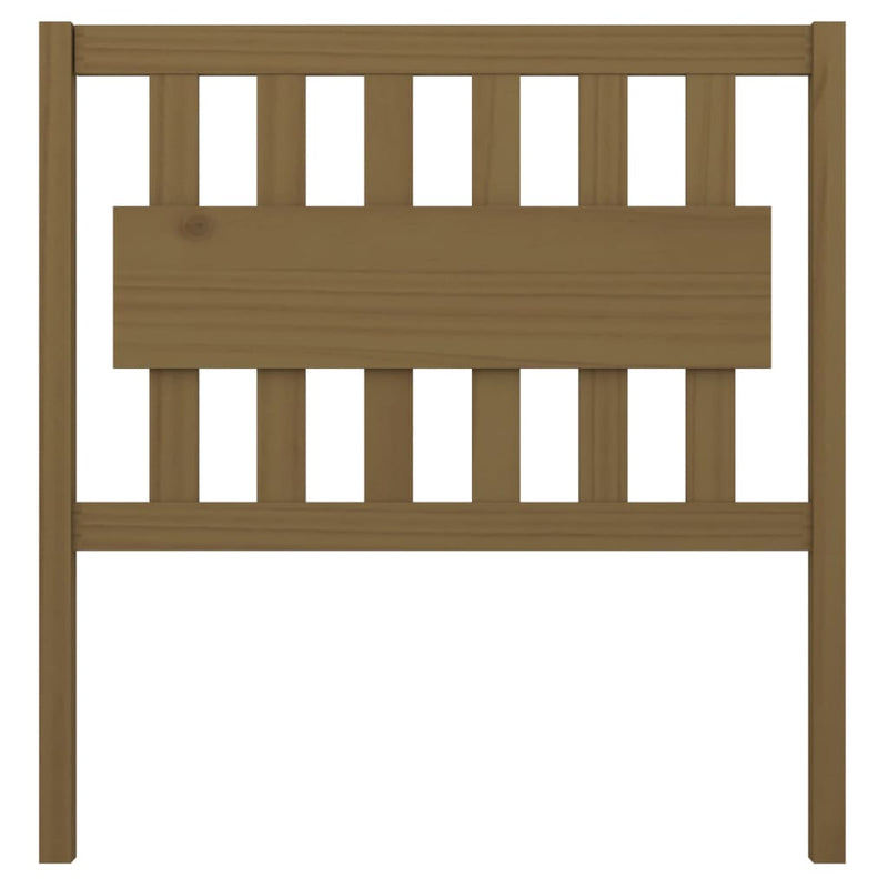 vidaXL mézbarna tömör fenyőfa ágyfejtámla 95,5x4x100 cm