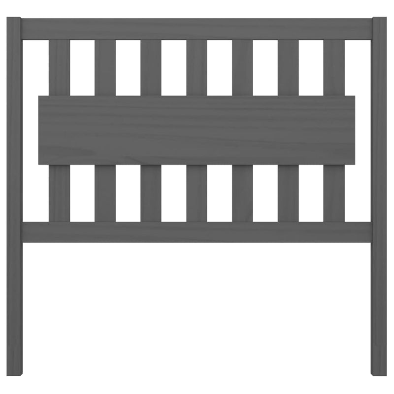 vidaXL szürke tömör fenyőfa ágyfejtámla 105,5x4x100 cm