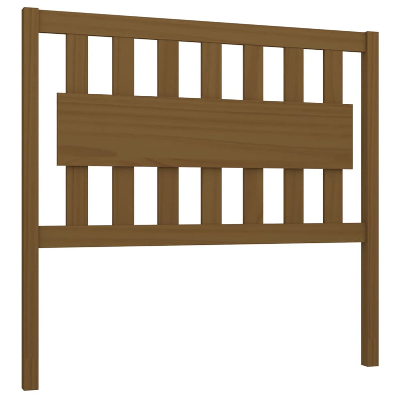 vidaXL mézbarna tömör fenyőfa ágyfejtámla 105,5x4x100 cm