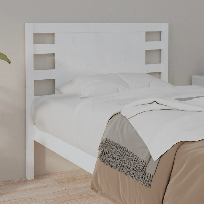 vidaXL fehér tömör fenyőfa fejtámla 81 x 4 x 100 cm