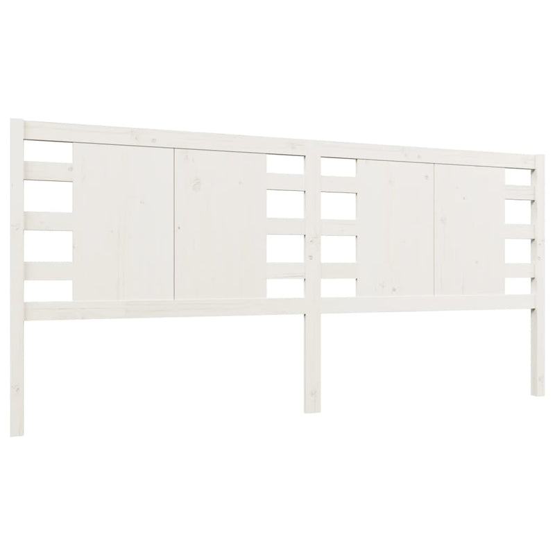 vidaXL fehér tömör fenyőfa fejtámla 156 x 4 x 100 cm