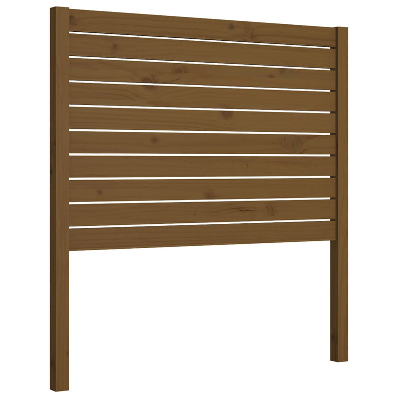 vidaXL mézbarna tömör fenyőfa ágyfejtámla 106 x 4 x 100 cm