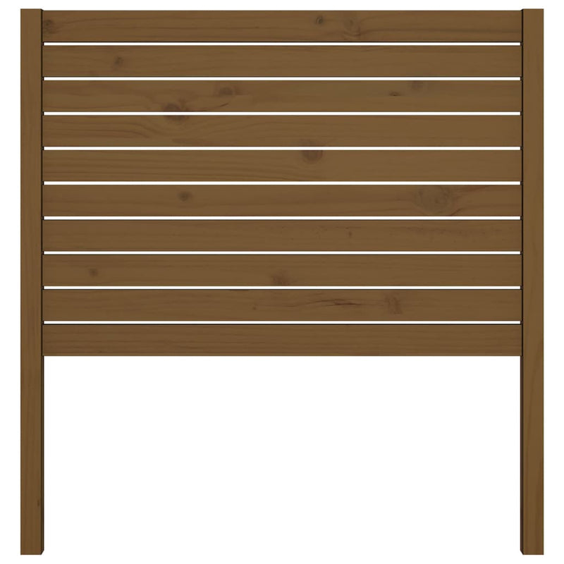 vidaXL mézbarna tömör fenyőfa ágyfejtámla 106 x 4 x 100 cm