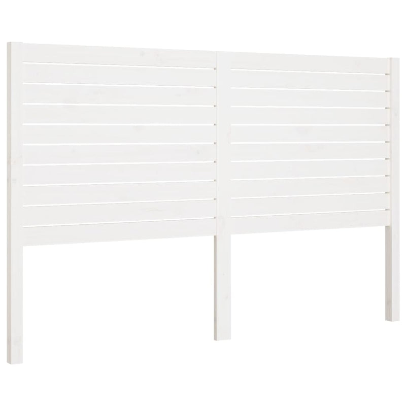 vidaXL fehér tömör fenyőfa ágyfejtámla 126 x 4 x 100 cm