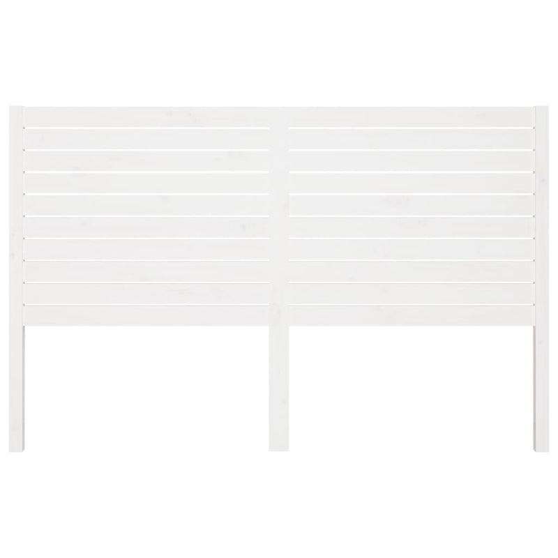 vidaXL fehér tömör fenyőfa ágyfejtámla 126 x 4 x 100 cm