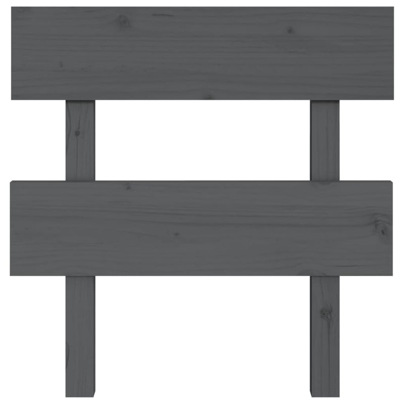 vidaXL szürke tömör fenyőfa ágyfejtámla 93,5 x 3 x 81 cm